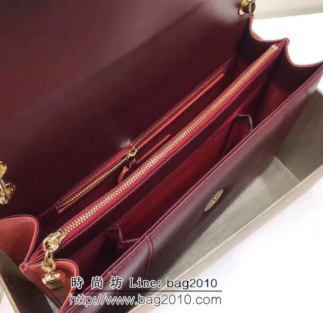 BVLGARI寶格麗 專櫃同步新款 Serpenti雙層琺瑯蛇頭包 鏈條單肩斜挎包 B35362 FYD1335